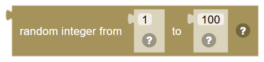 The Random Integer block