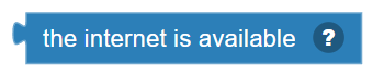 The The internet is available block