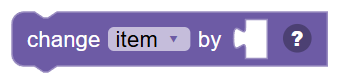 The Change Variable By block