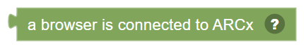 The A browser is connected to ARCx block