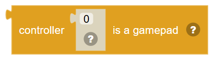 The Controller … is a gamepad block