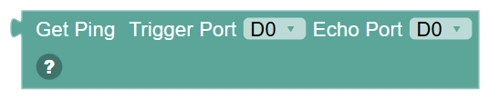 The Get Ping Distance block
