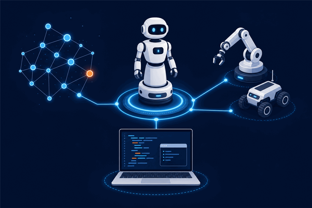 ARCx connecting a ROS graph, a Viam machine and your own programs