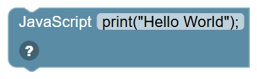 The Raw JavaScript block
