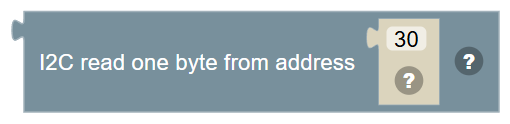 The I2C read one byte from address … block