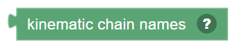 The Kinematic chain names block