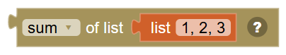 The List Math block