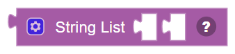 The String List block
