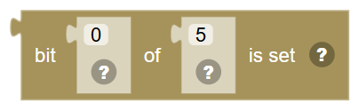 The Bit … of … is set block