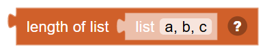 The Length of list … block