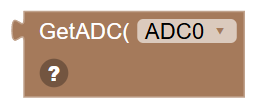 The Read ADC Port (8-bit) block