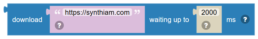 The Download … waiting up to … ms block