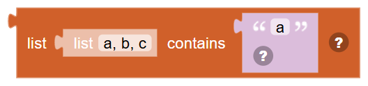 The List … contains … block