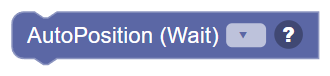 The Auto Position (Wait) block