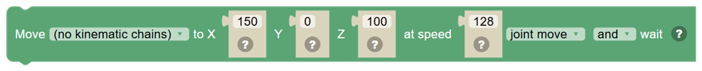 The Move … to X … Y … Z … at speed … … … block