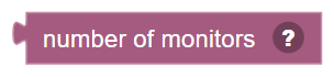 The Number of monitors block