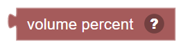 The Volume percent block