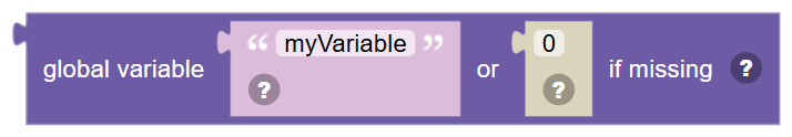 The Global variable … or … if missing block