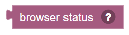 The Browser status block