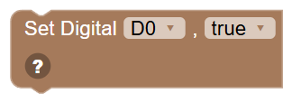 The Set Digital Port block