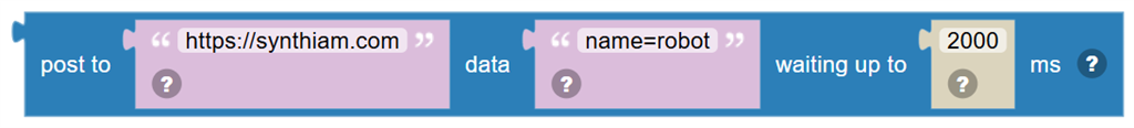The Post to … data … waiting up to … ms block