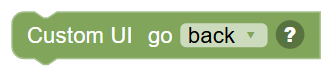The Custom UI … block