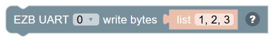 The EZB UART … write bytes … block