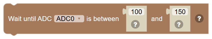 The Wait until ADC … is between … and … block