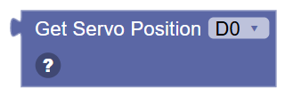 The Get Servo Position block