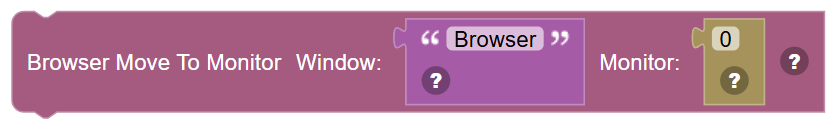 The Browser Move To Monitor block