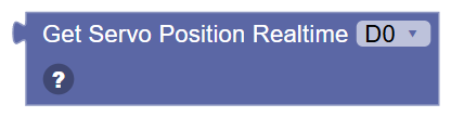 The Get Servo Real-Time Position block