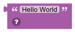 The Text String block
