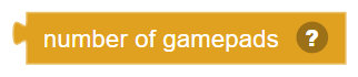 The Number of gamepads block