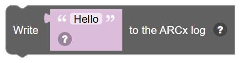 The Write … to the ARCx log block