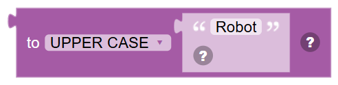 The Change Text Case block