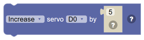 The … servo … by … block