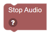 The Stop Audio block
