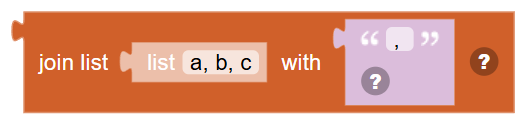The Join list … with … block
