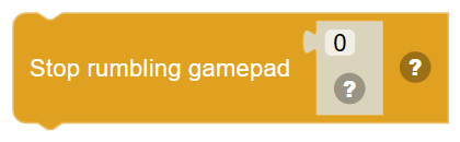 The Stop rumbling gamepad … block