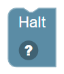 The Halt Script block