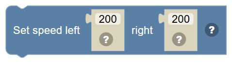 The Set speed left … right … block