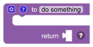 The Define Function (with Return) block