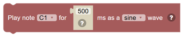 The Play note … for … ms as a … wave block