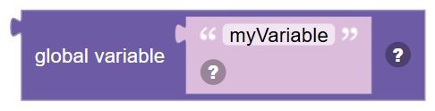 The Global variable … block