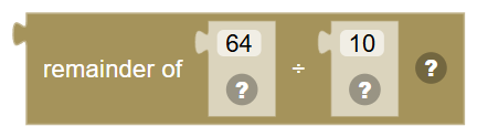 The Remainder (Modulo) block