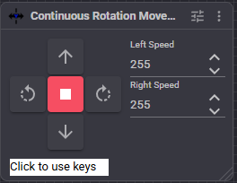 Continuous Rotation <a href='/Support/ARC-Overview/movement-panels' target='_top'>Movement Panel</a> <a href='/Support/Skills/Skills-Overview' target='_top'>robot skill</a> window