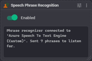 Speech Phrase Recognition <a href='/Support/Skills/Skills-Overview' target='_top'>robot skill</a> window