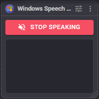 Windows Speech Engine <a href='/Support/Skills/Skills-Overview' target='_top'>robot skill</a> window