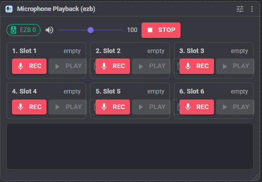 Microphone Playback (ezb) <a href='/Support/Skills/Skills-Overview' target='_top'>robot skill</a> window