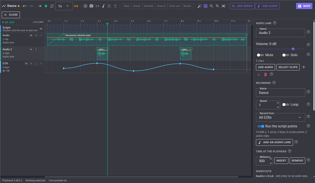 Playing with audio
